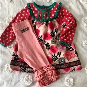 Matilda Jane Dress 6-12m free ruffle pants.